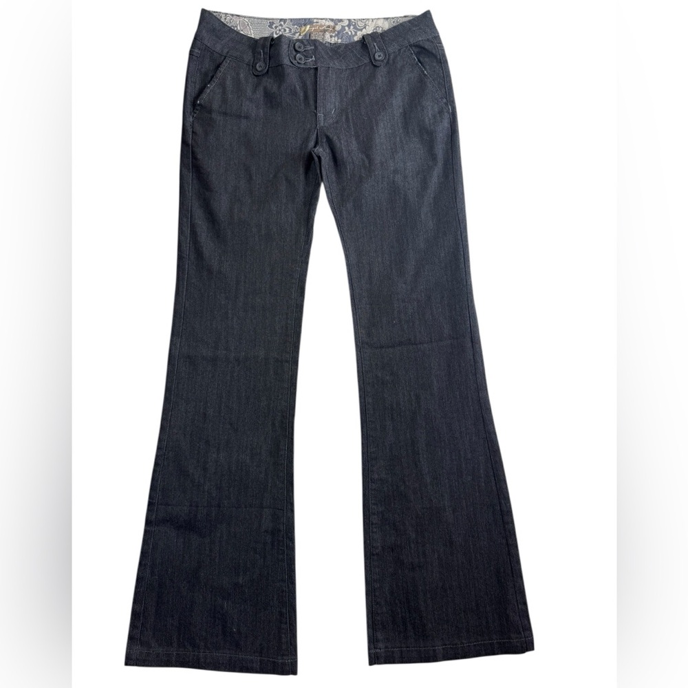 Angel Kiss Dark Gray‎ Flare Jeans
